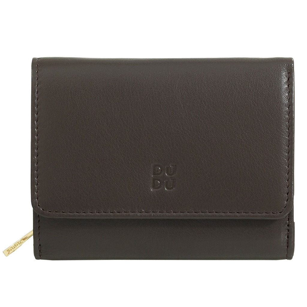 Итальянский кожаный кошелек DuDu серии Pemba | кофейно-коричневый - Dudubags фото 2