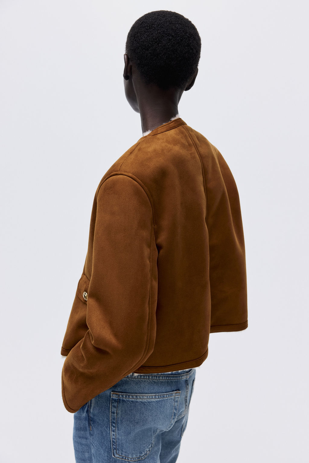 Chaqueta con forro de peluche - H&m фото 7