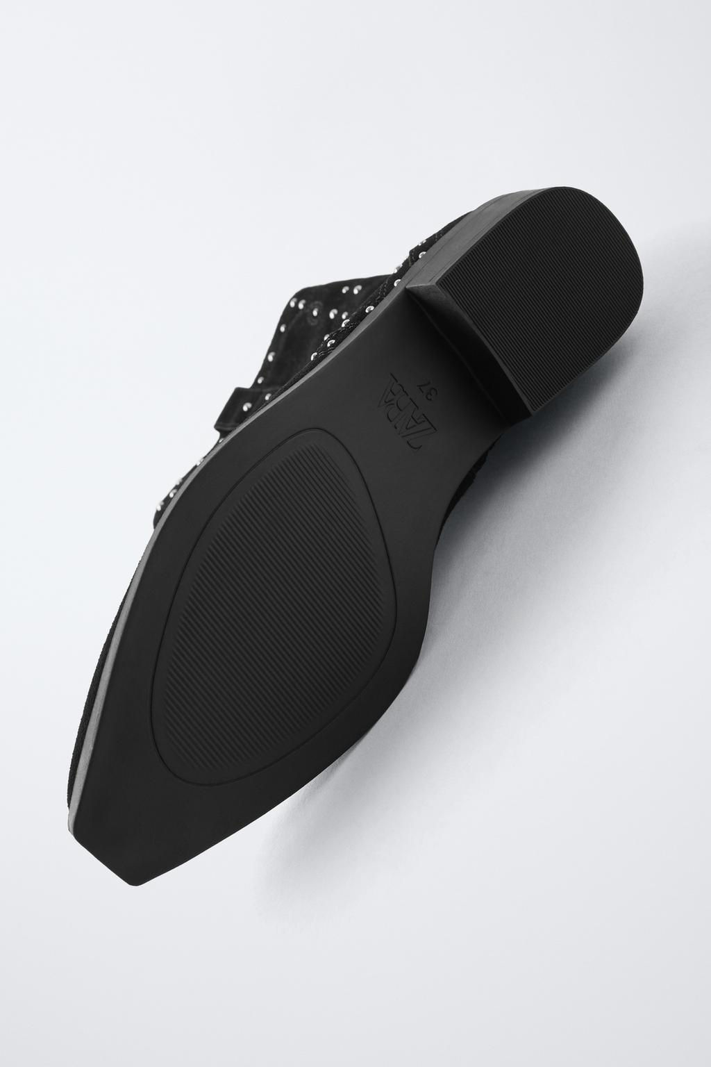 SUEDE COWBOY BOOTS WITH STUDS - Zara фото 16