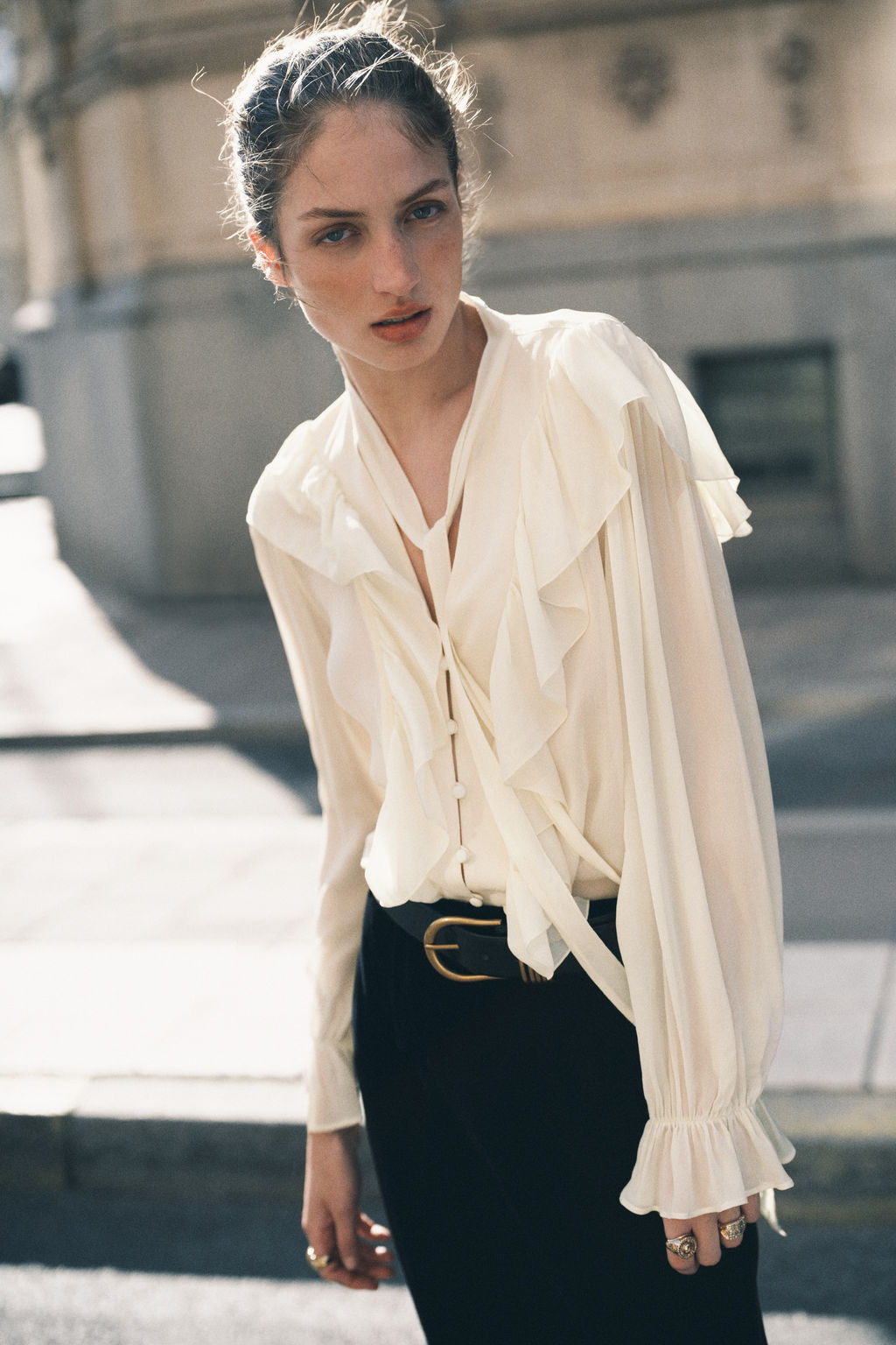 Blusa con volantes - H&m фото 4