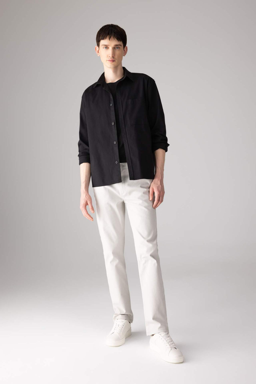 Gabardin Chino Kanvas Pantolon Regular Fit Fermuar Cepli Duz Paca - Defacto фото 3