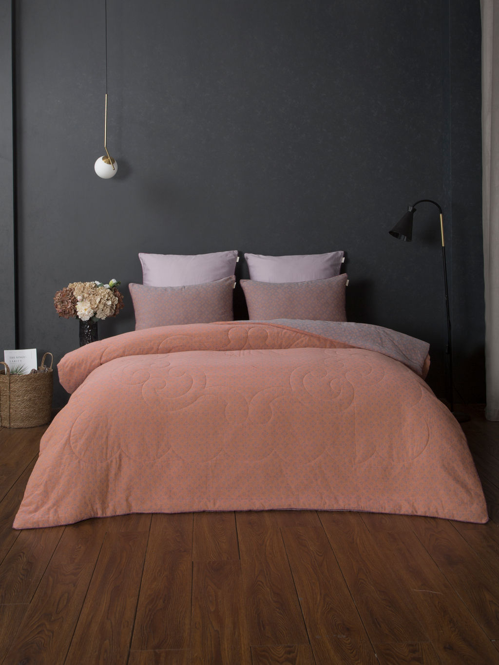 Комплект с одеялом Кемер (лаванда коралл)