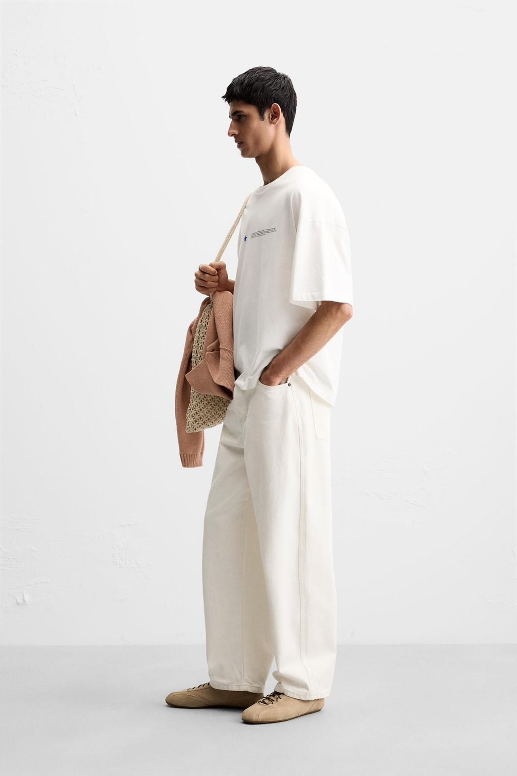 CONTRAST PRINTED T-SHIRT - Zara фото 4