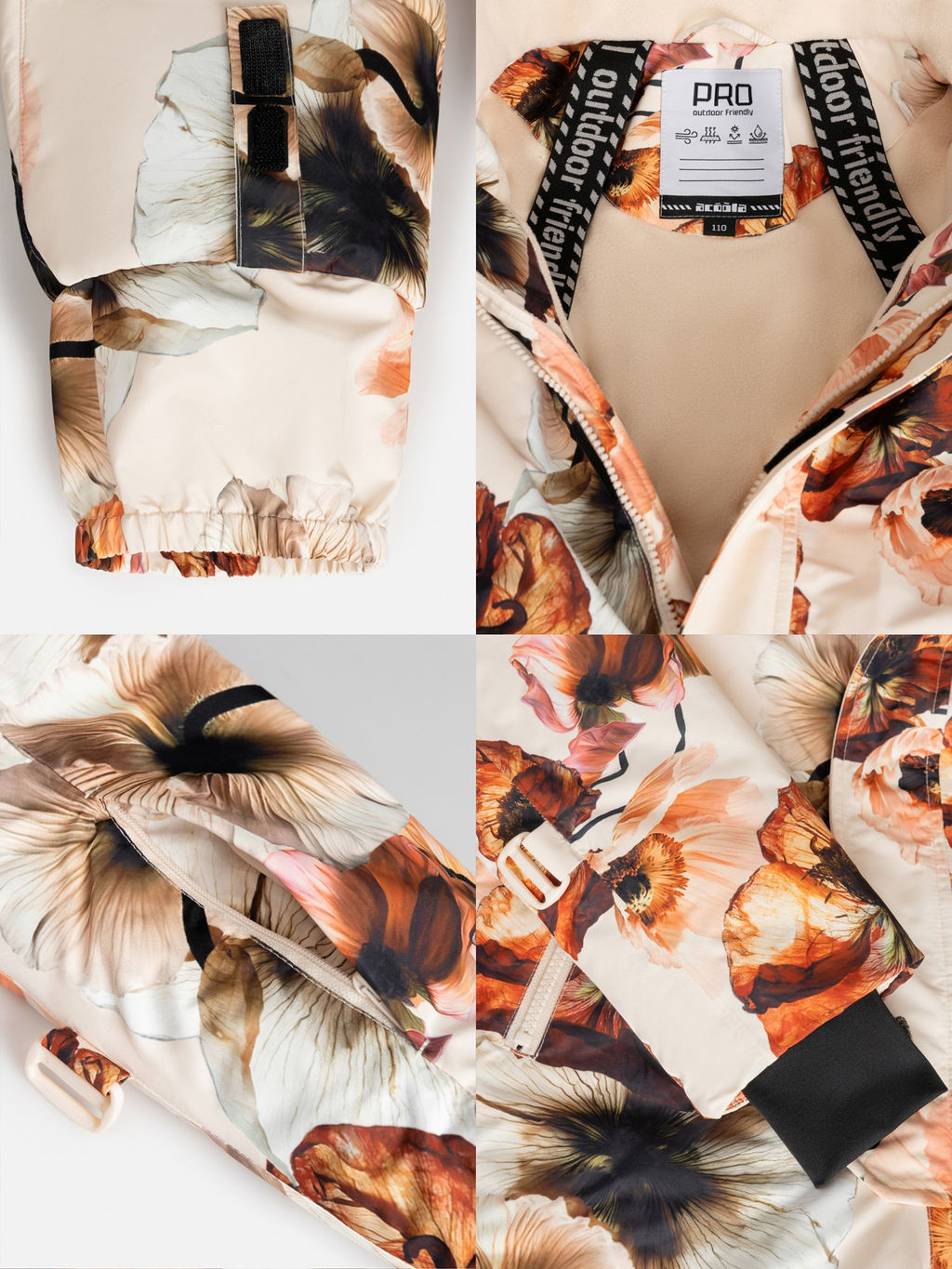 ACOOLA / Комбинезон (утепленный) детский Onega бежевый принт  фото 7