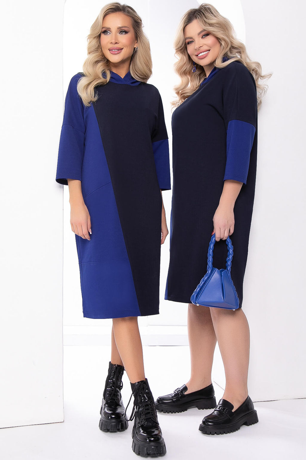 Платье Модное веяние (темно-синее/электрик) П8214 - Lt collection фото 7