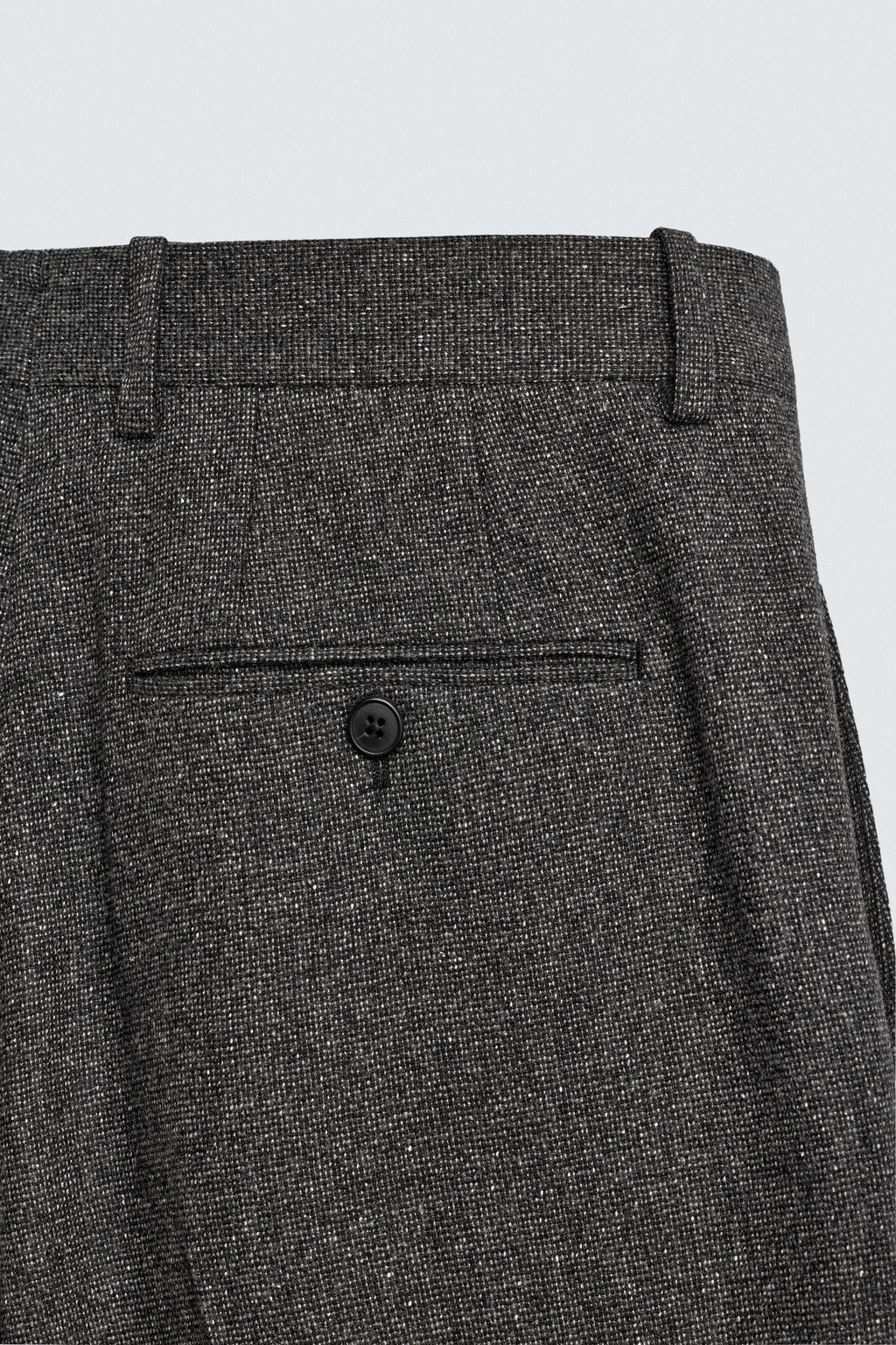 LIMITED EDITION WOOL TEXTURED SUIT TROUSERS - Zara фото 10