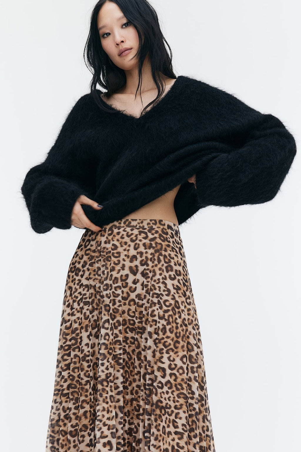 Falda plisada de malla - H&m фото 2