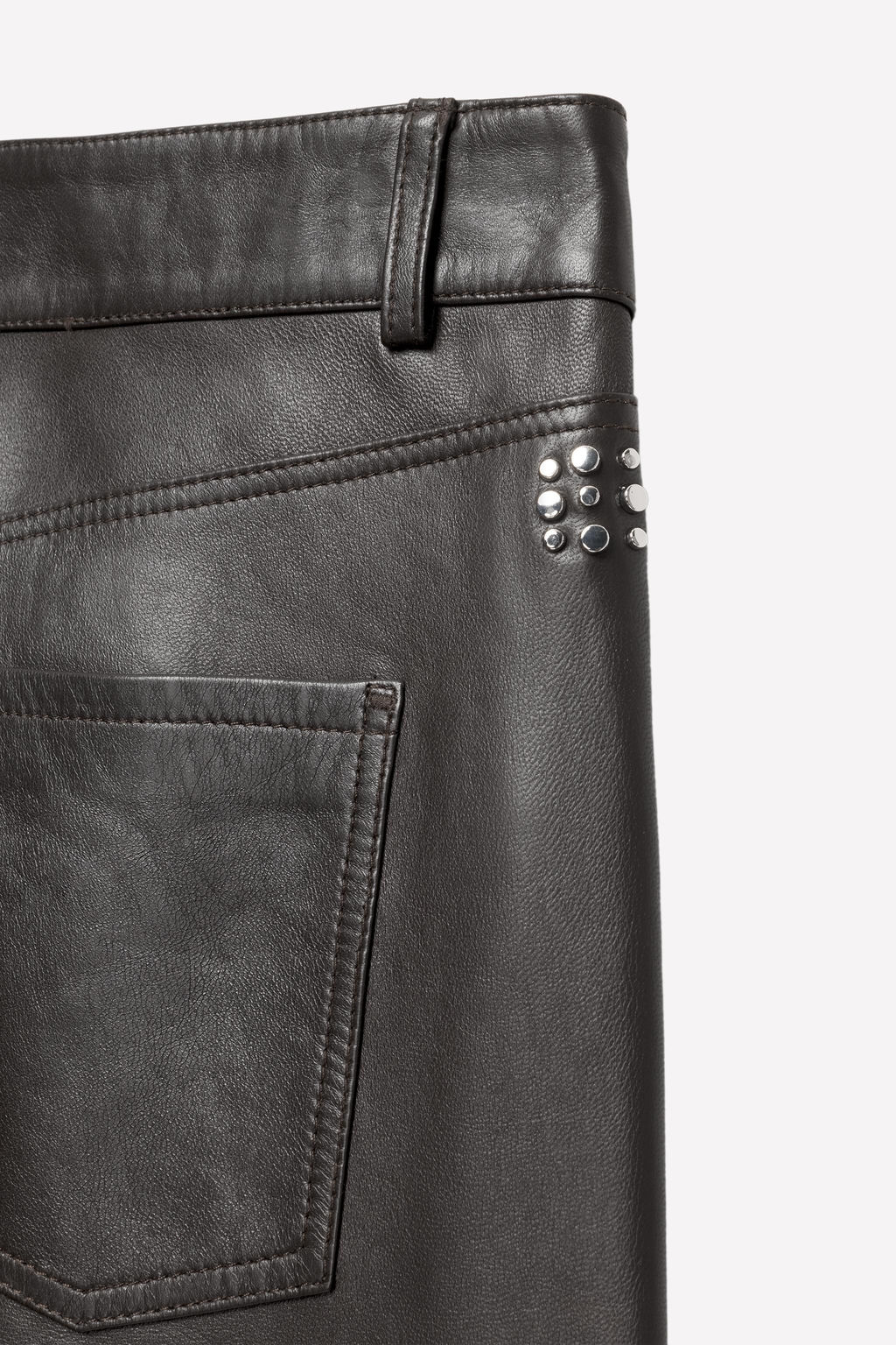 LEATHER SLIM FIT TROUSERS LUDOVIC DE SAINT SERNIN x ZARA фото 4