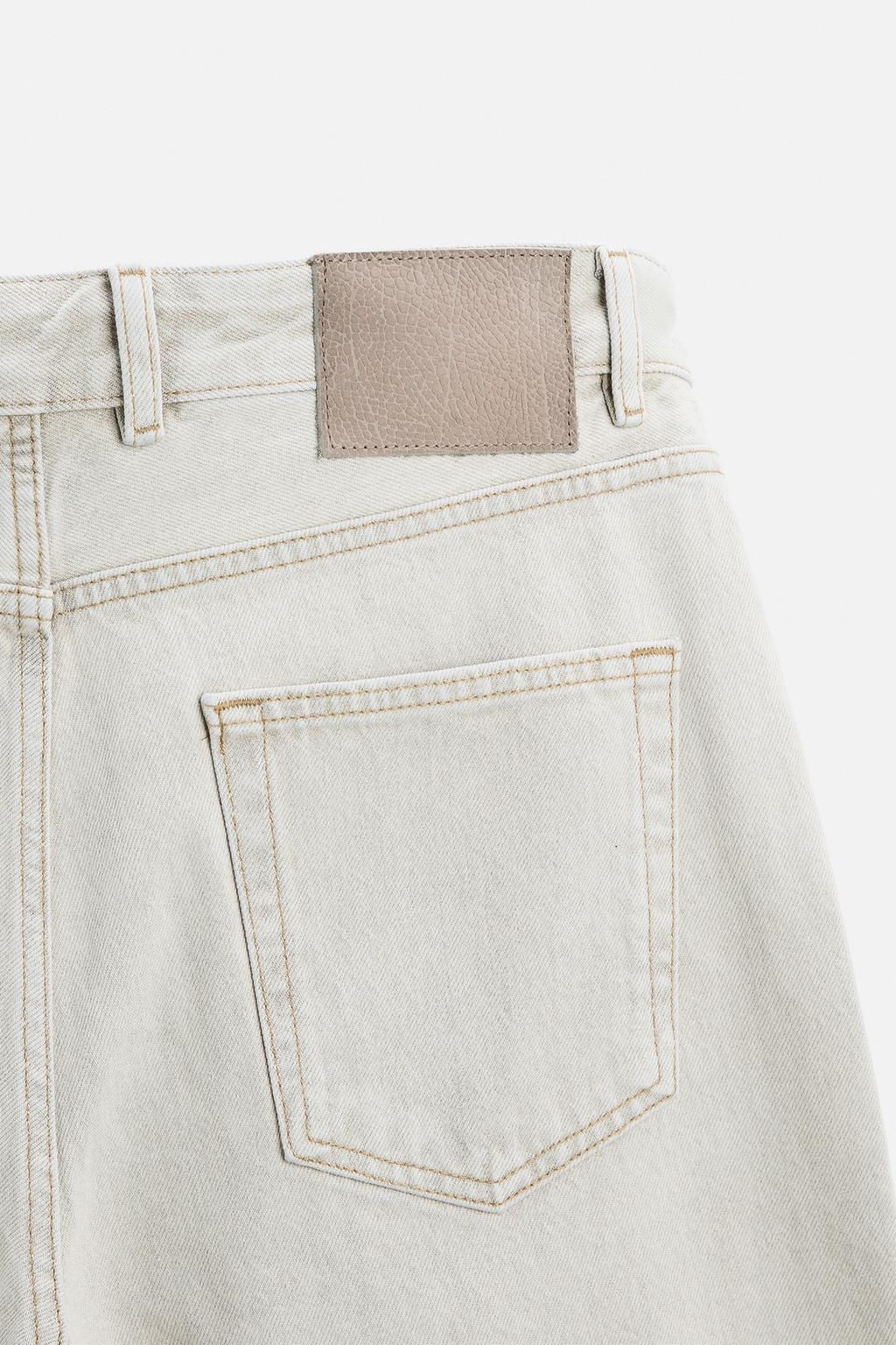 BAGGY FIT JEANS WITH ASYMMETRICAL SEAMS - Zara фото 8