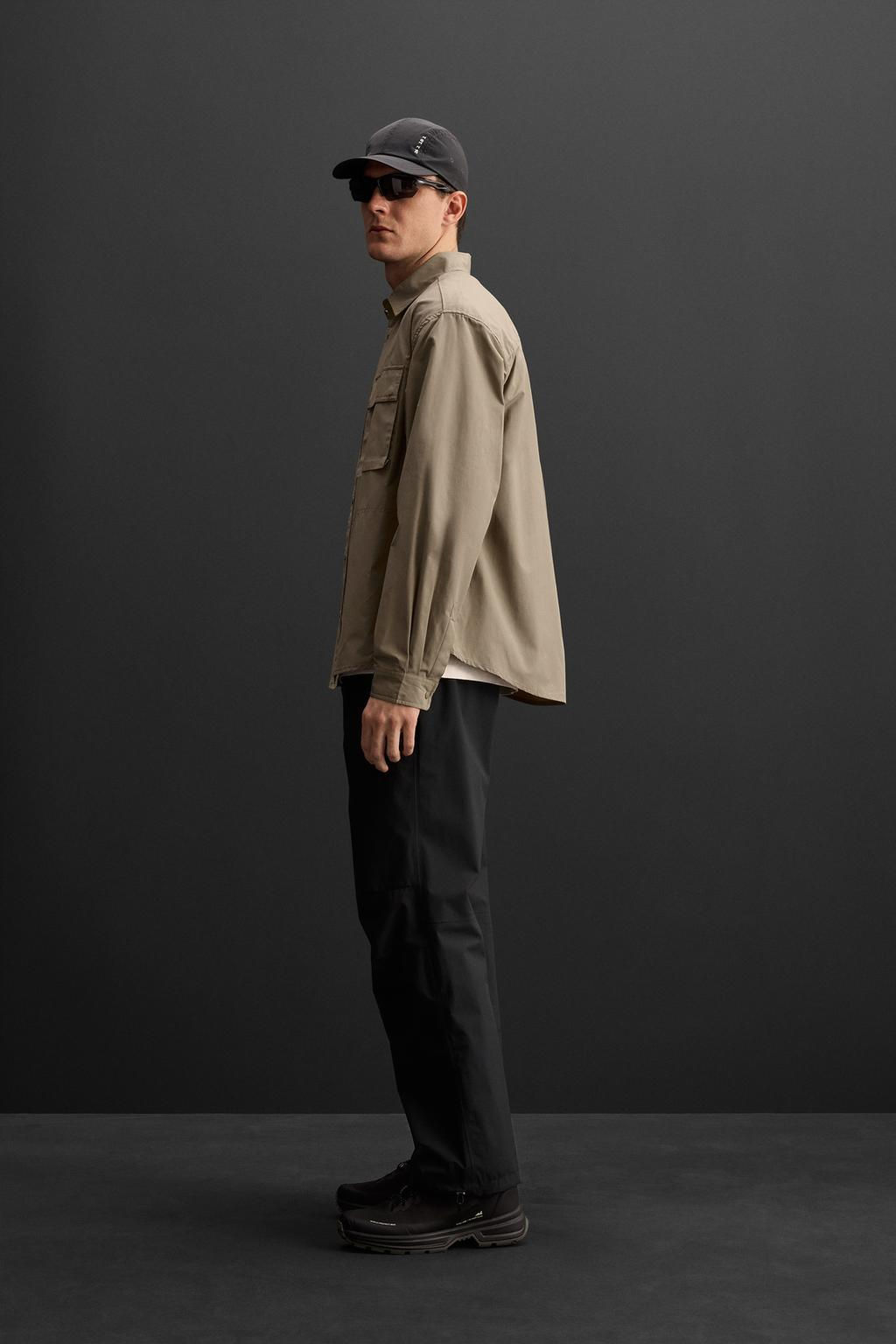 TECHNICAL OVERSHIRT WITH POCKET - Zara фото 4