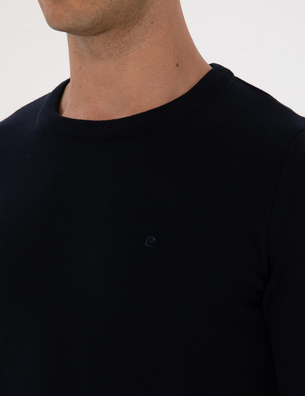 Lacivert Slim Fit Bisiklet Yaka Basic Triko Kazak - Pierre cardin фото 7