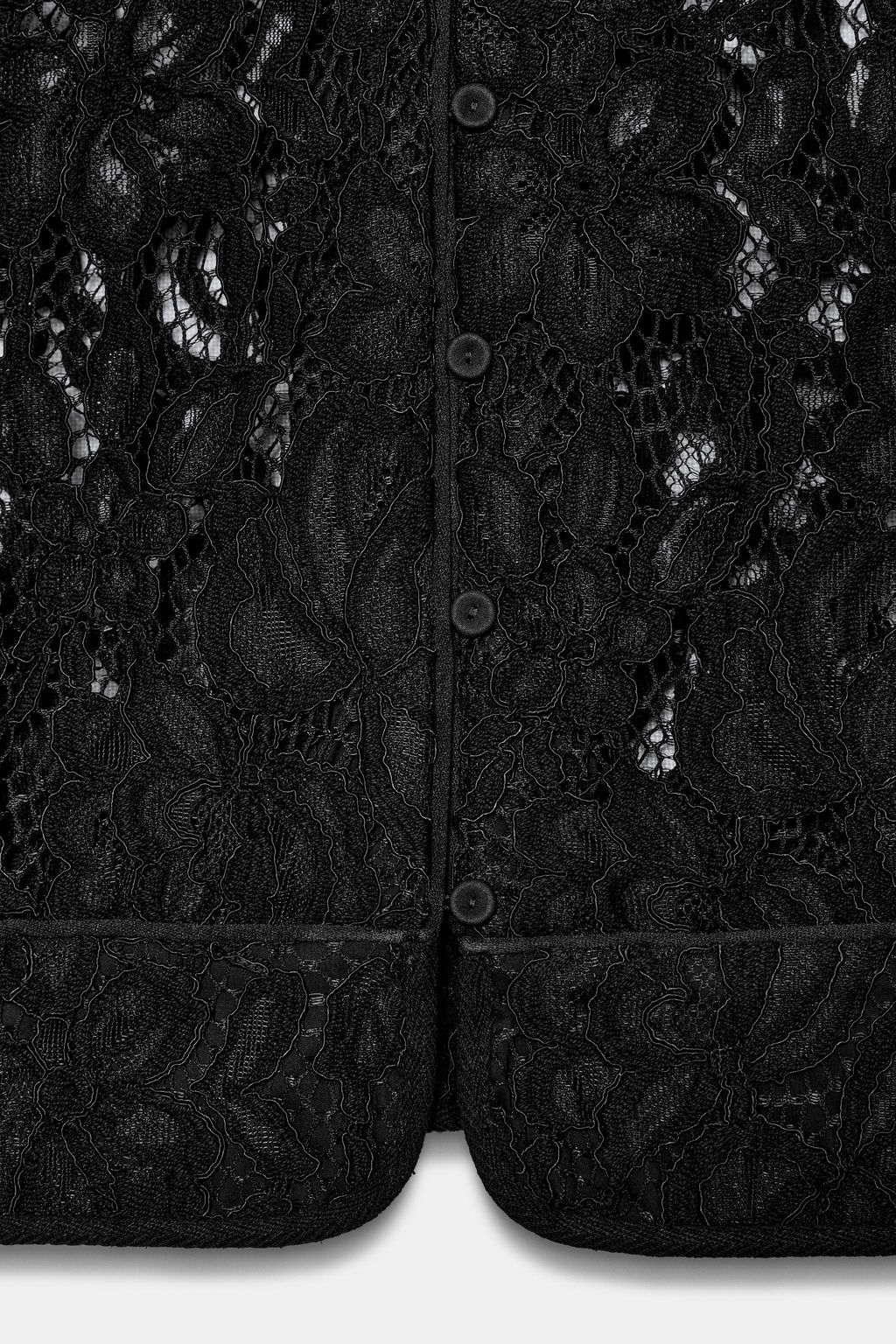 BLAZER ENCAJE ZW COLLECTION / Negro - Zara фото 5