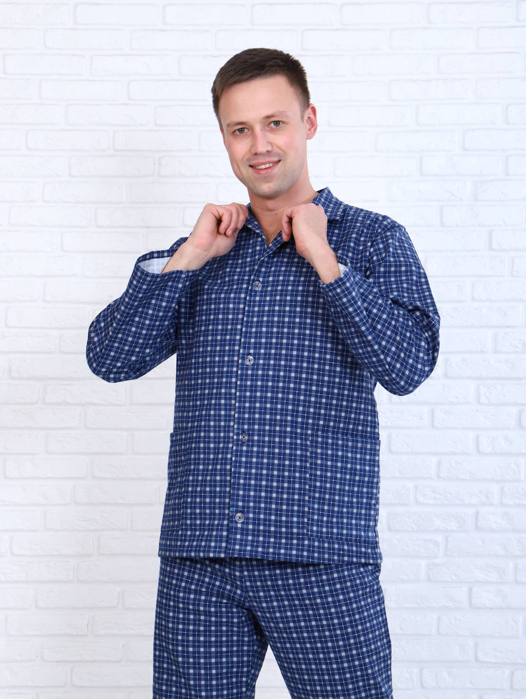 Пижама мужская,модель203,фланель (Альберто, вид 5) - Ивановотекстиль фото 5