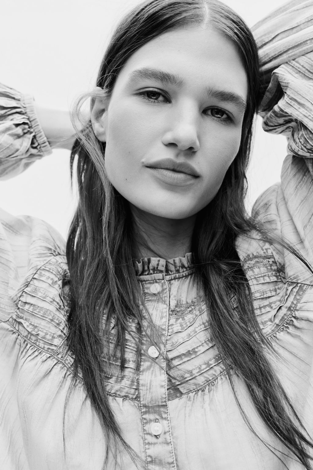 Blusa de algod?n efecto denim - H&m фото 2
