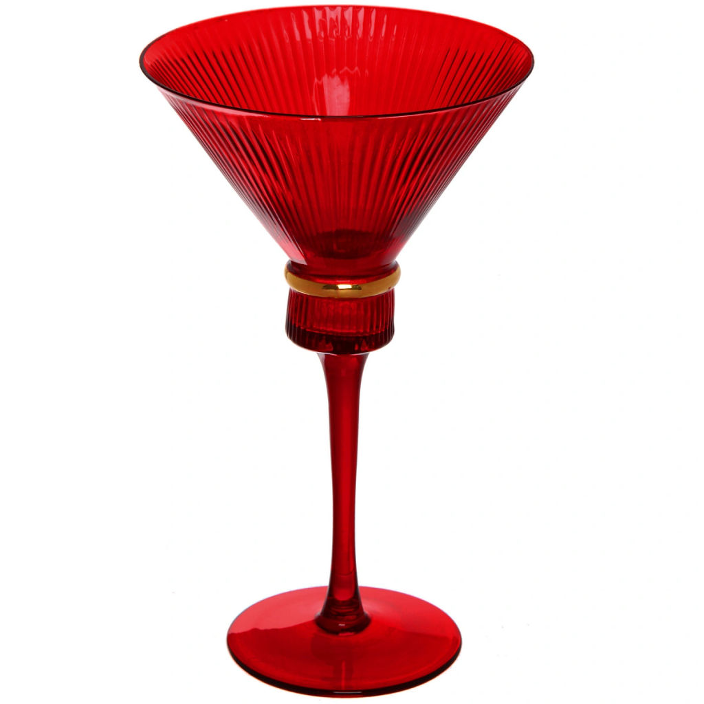 Бокал для мартини 220 мл "VIVALDI" в наборе 6шт, красный
