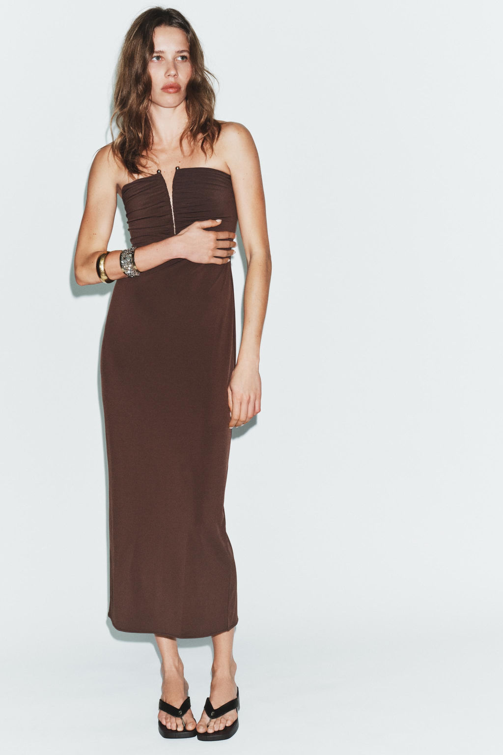 STRAPLESS DRESS - Zara фото 2