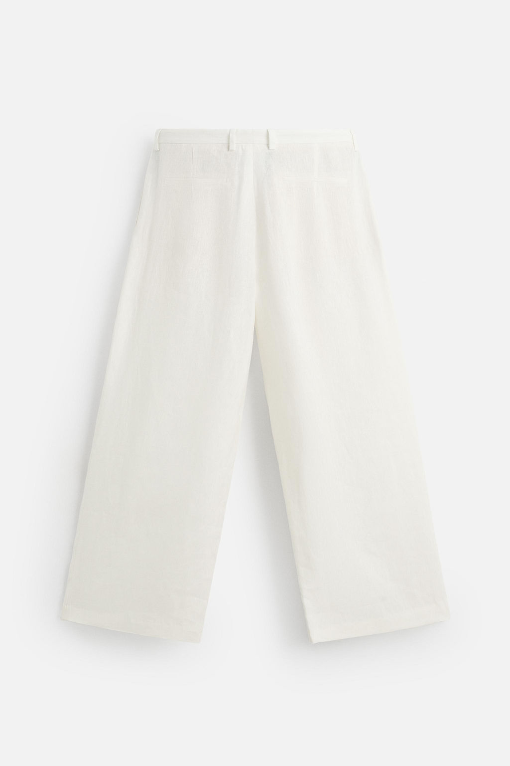 100% LINEN PLEATED TROUSERS - Zara фото 8