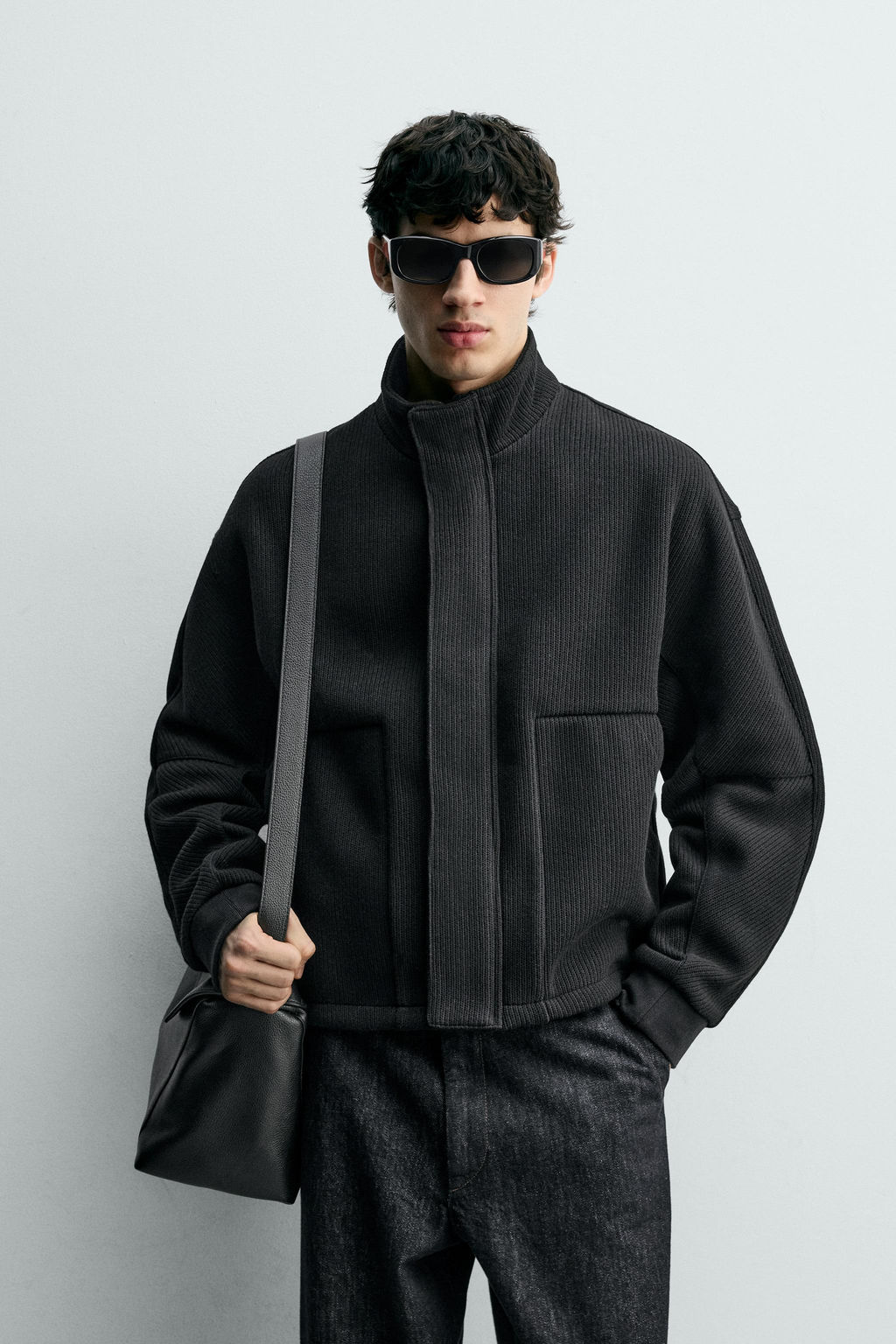 RIBBED BOXY FIT JACKET - Zara фото 2