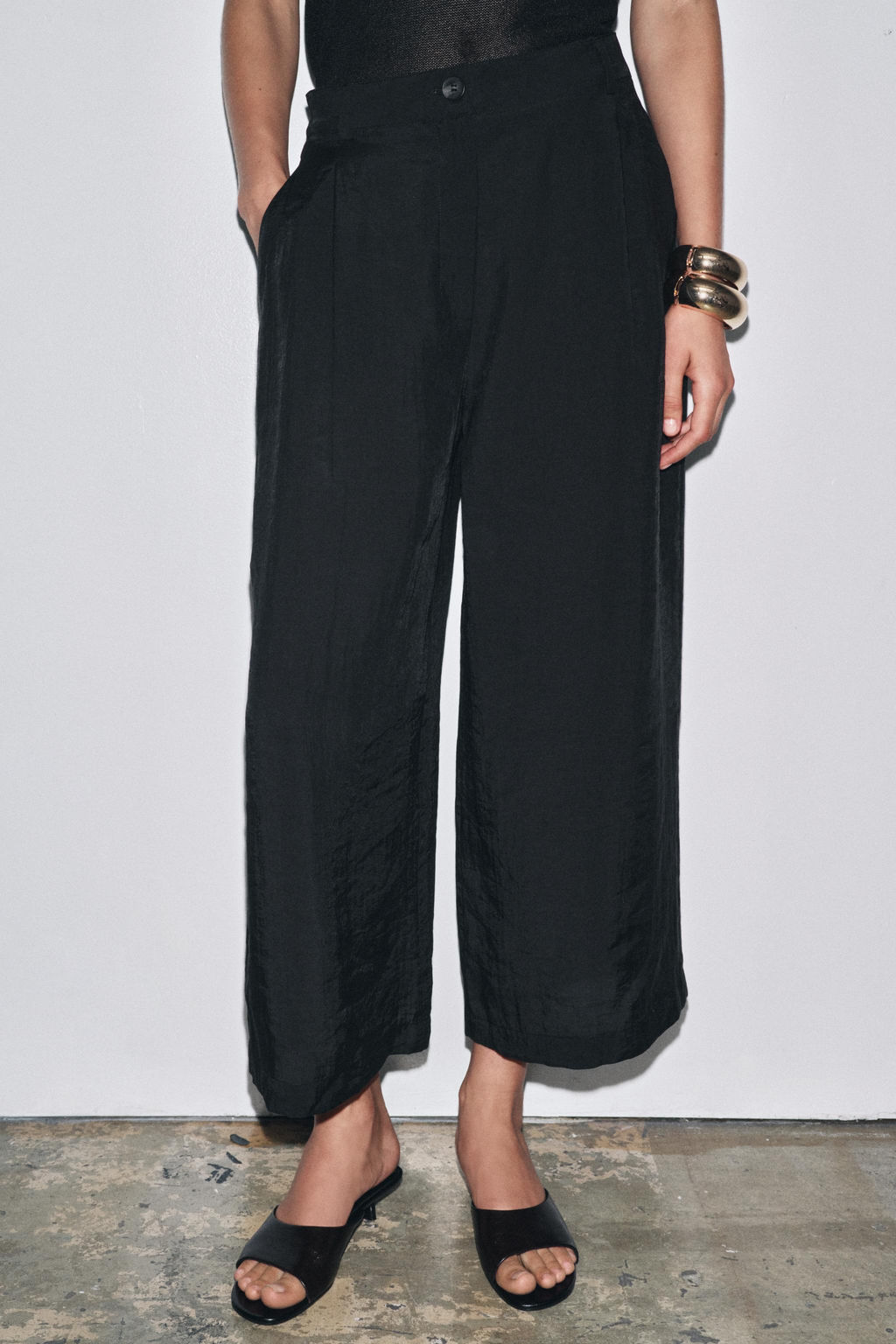 ZW COLLECTION CROPPED DARTED TROUSERS - Zara фото 25