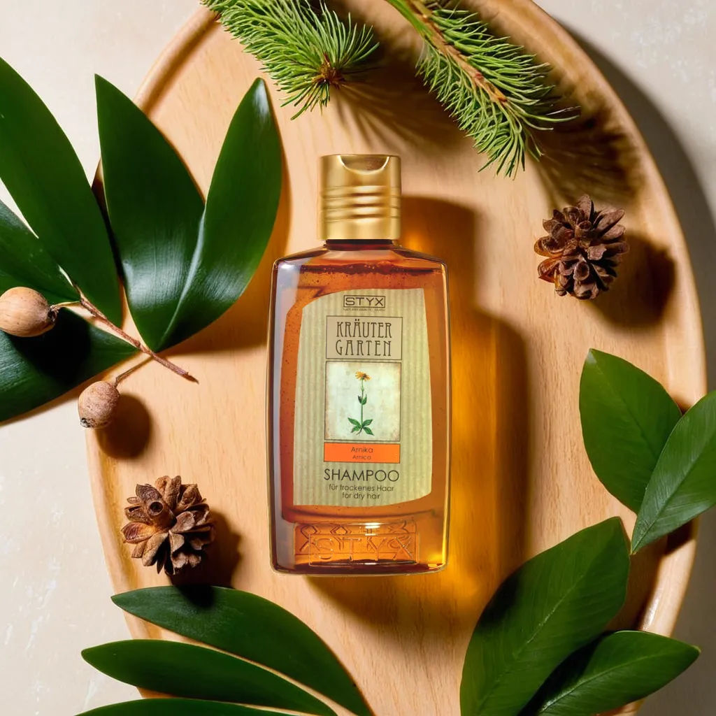 Питательный шампунь для сухих и поврежденных волос АРНИКА-ОТРУБИ STYX, 200 мл  фото 2