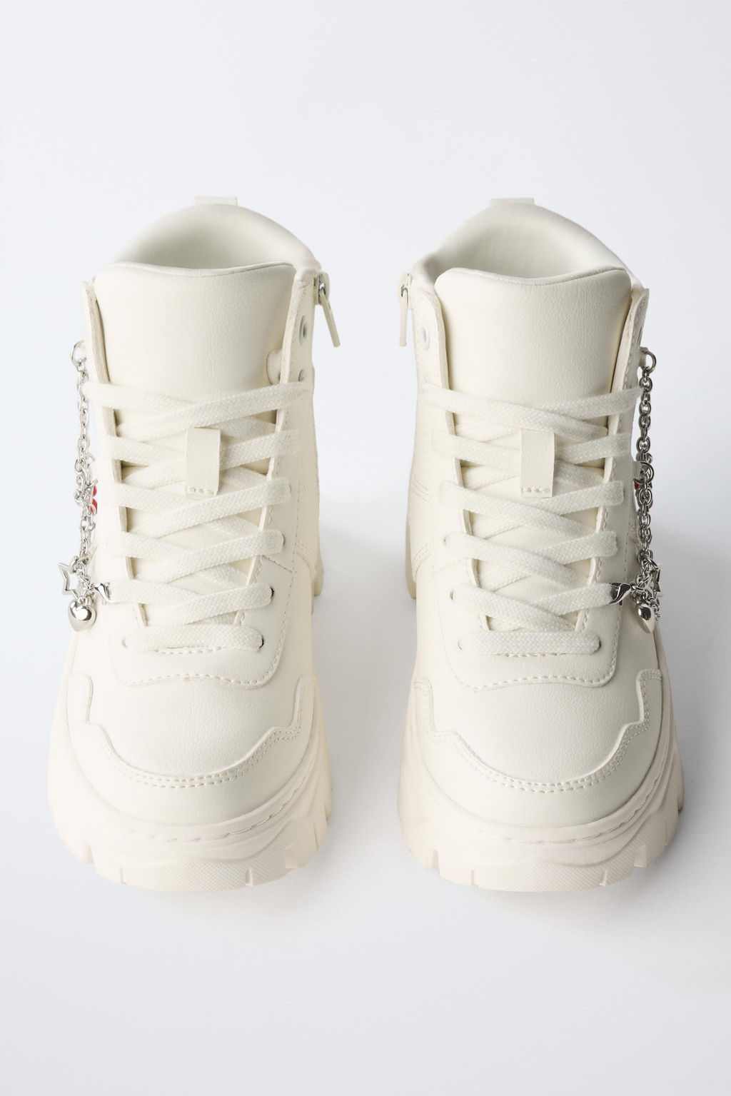 CHUNKY HIGH-TOP SNEAKERS WITH CHARMS - Zara фото 15