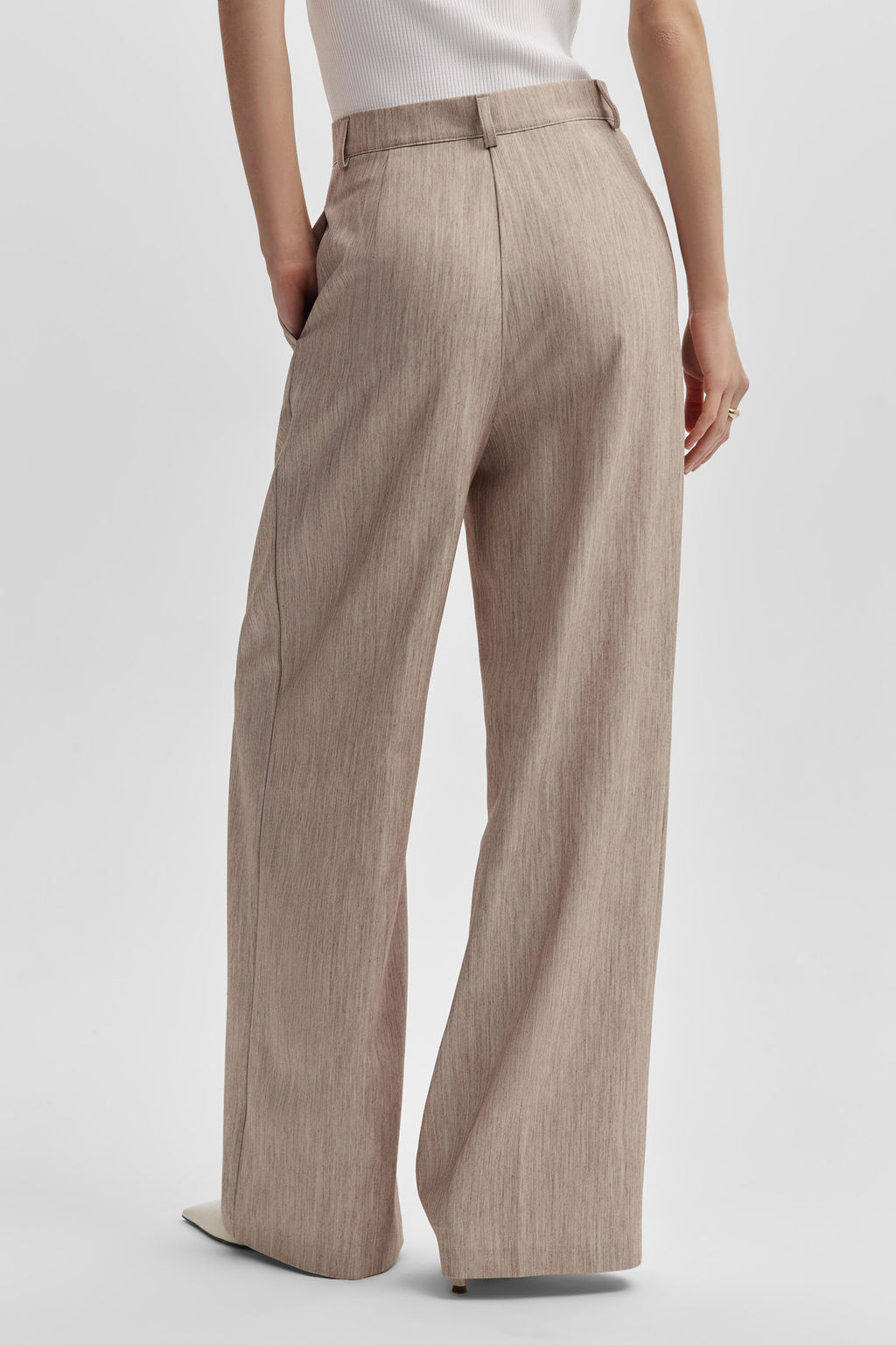 Брюки-палаццо с эффектом меланж - Mollis фото 5