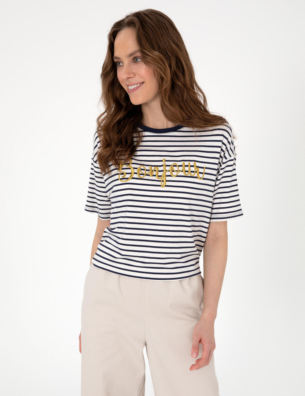 Lacivert Comfort Fit Ti__rt