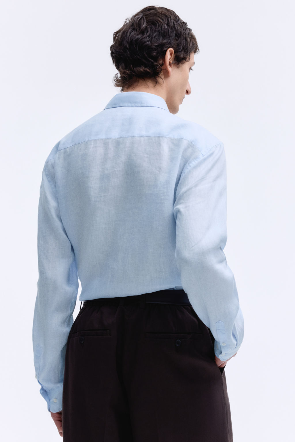 Camisa de lino Slim Fit - H&m фото 11