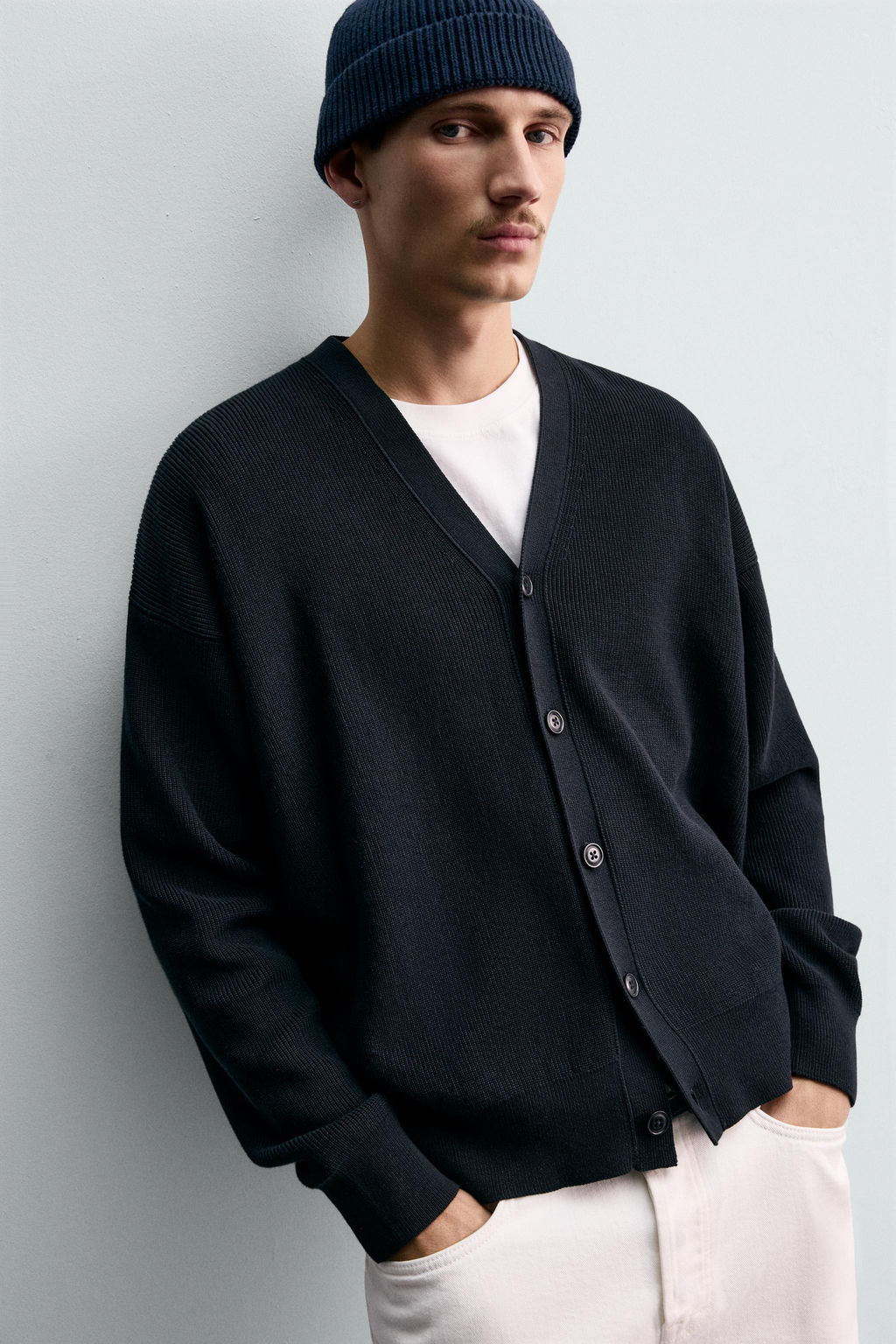 REGULAR FIT COTTON CARDIGAN - Zara фото 6