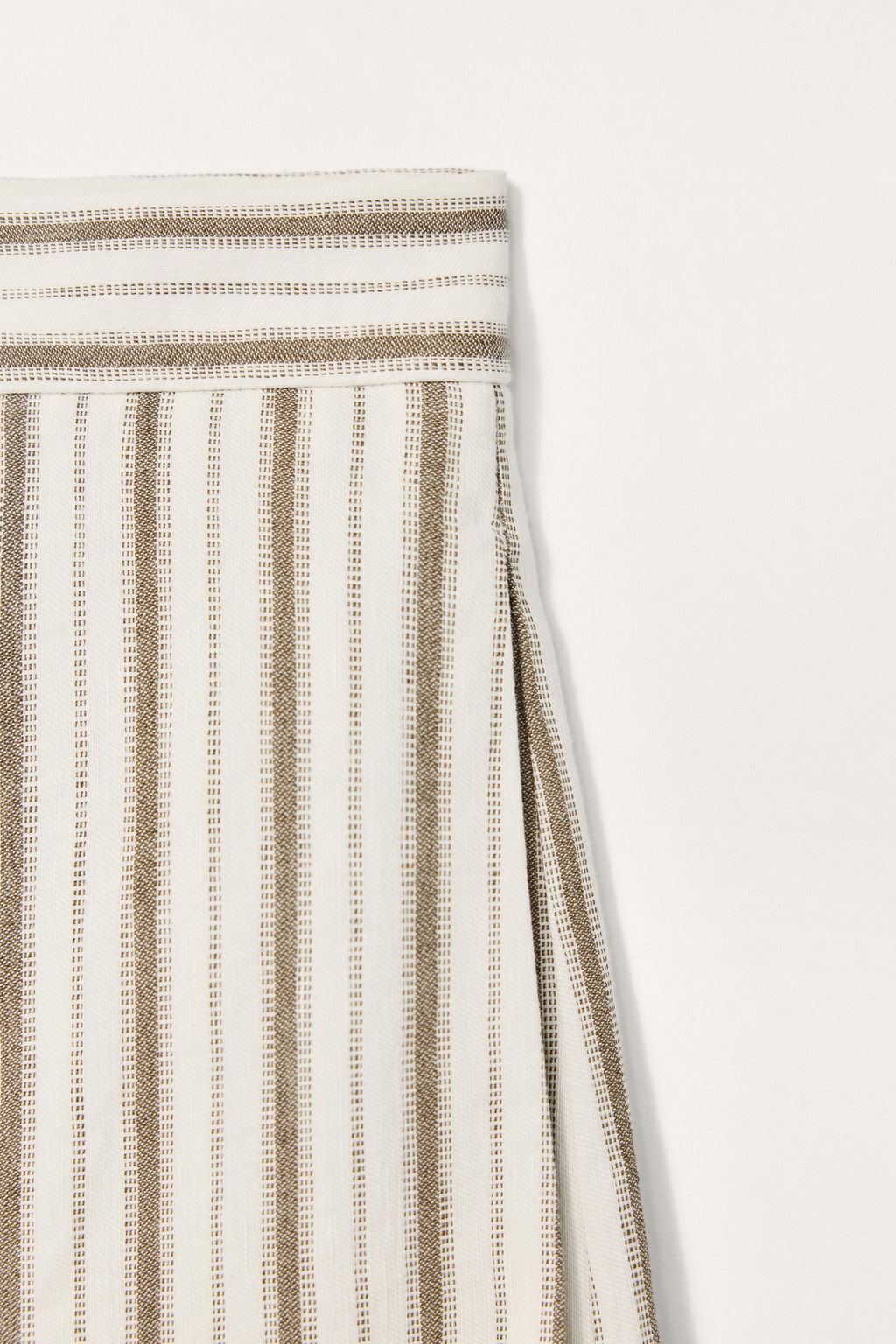 LIMITED EDITION STRIPED LINEN BLEND TROUSERS