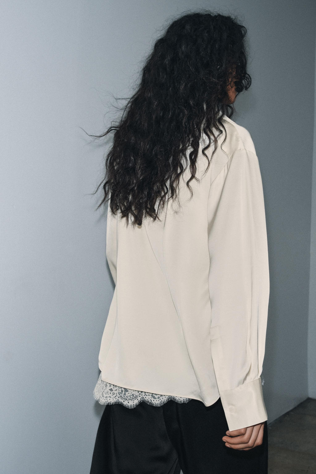 ZW COLLECTION COMBINED SATIN BLOUSE - Zara фото 2