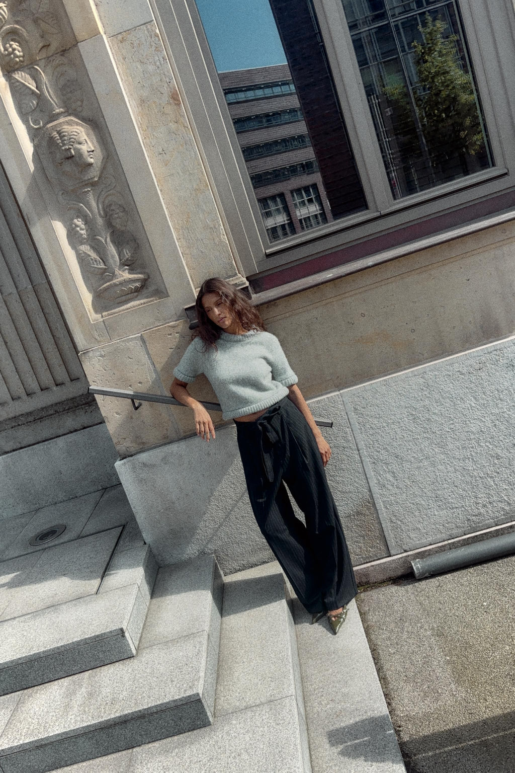 SHORT SLEEVE KNIT JUMPER