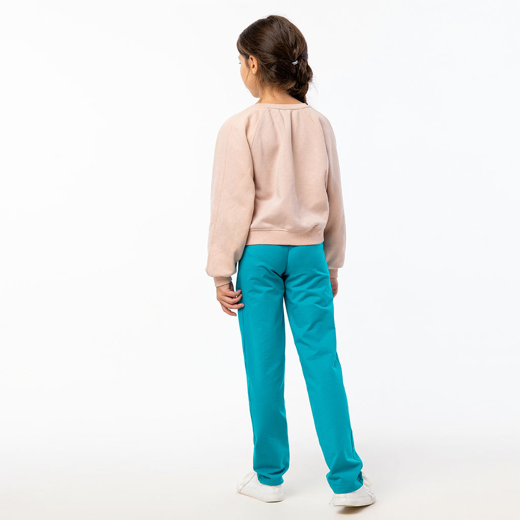 RODOS Брюки для девочки М-140д Изумруд