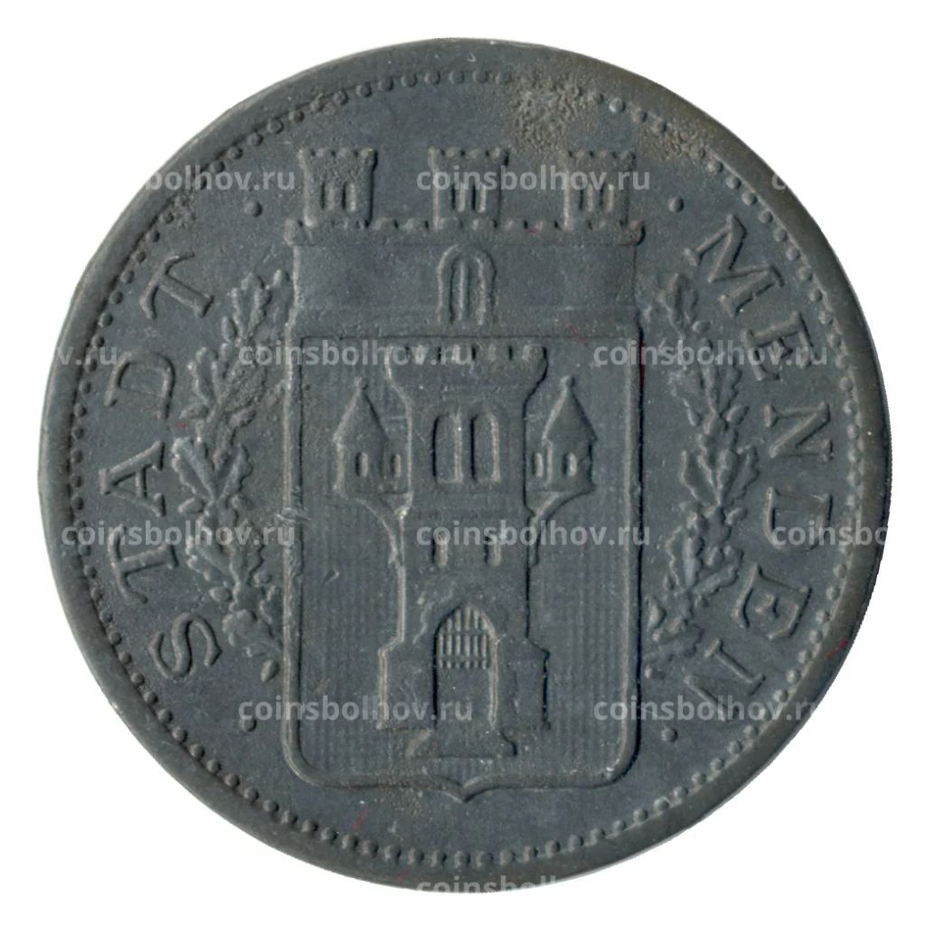 Монета 10 пфеннигов 1917 года Германия  Нотгельд (Менден)