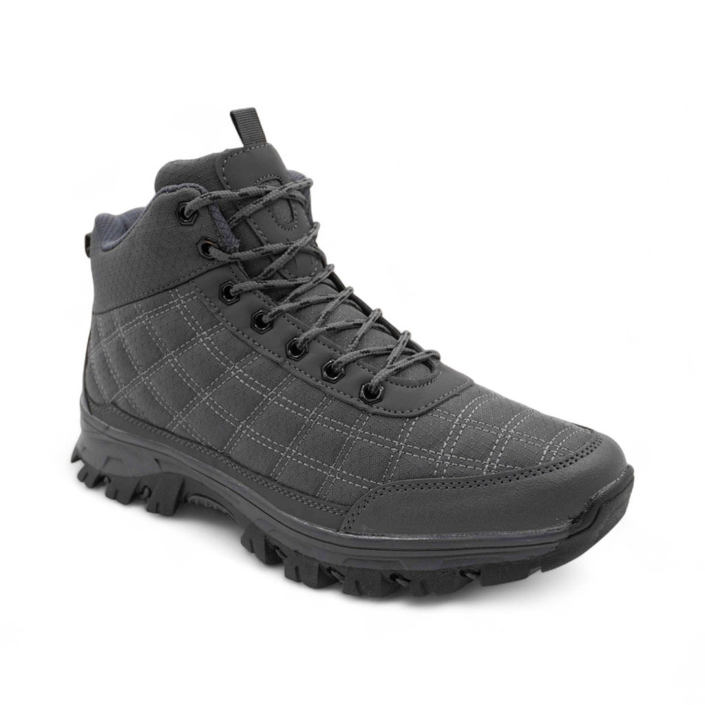 Ботинки мембранные на меху А651-4 серые