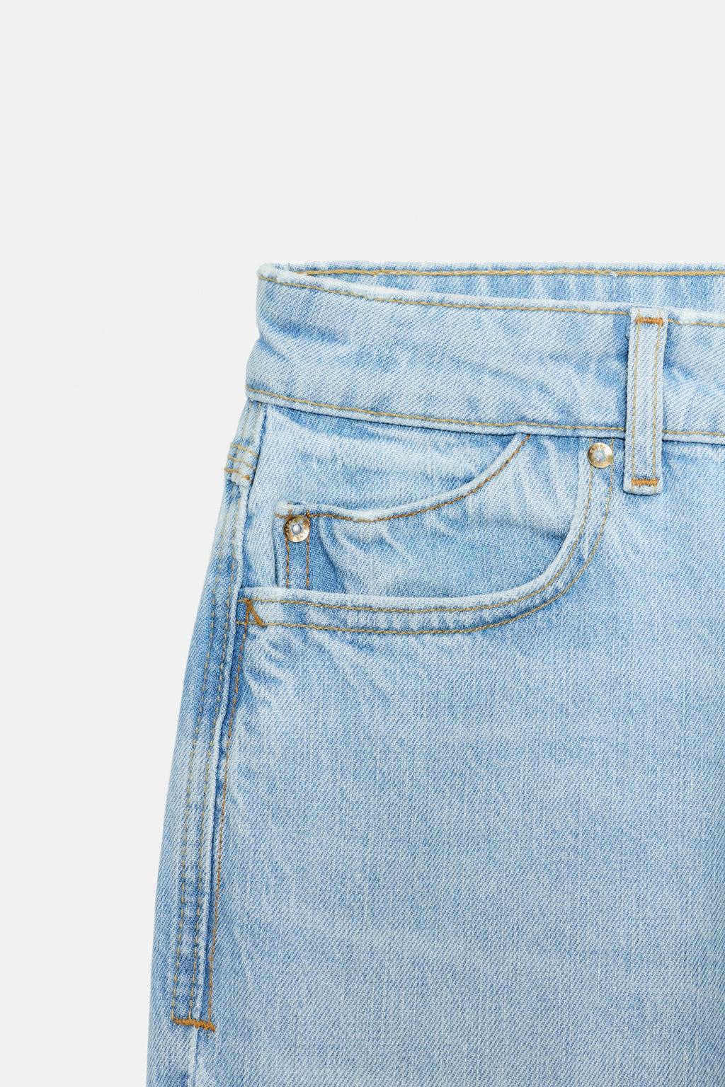 JEANS Z1975 MOM FIT TIRO ALTO / Azul claro - Zara фото 10