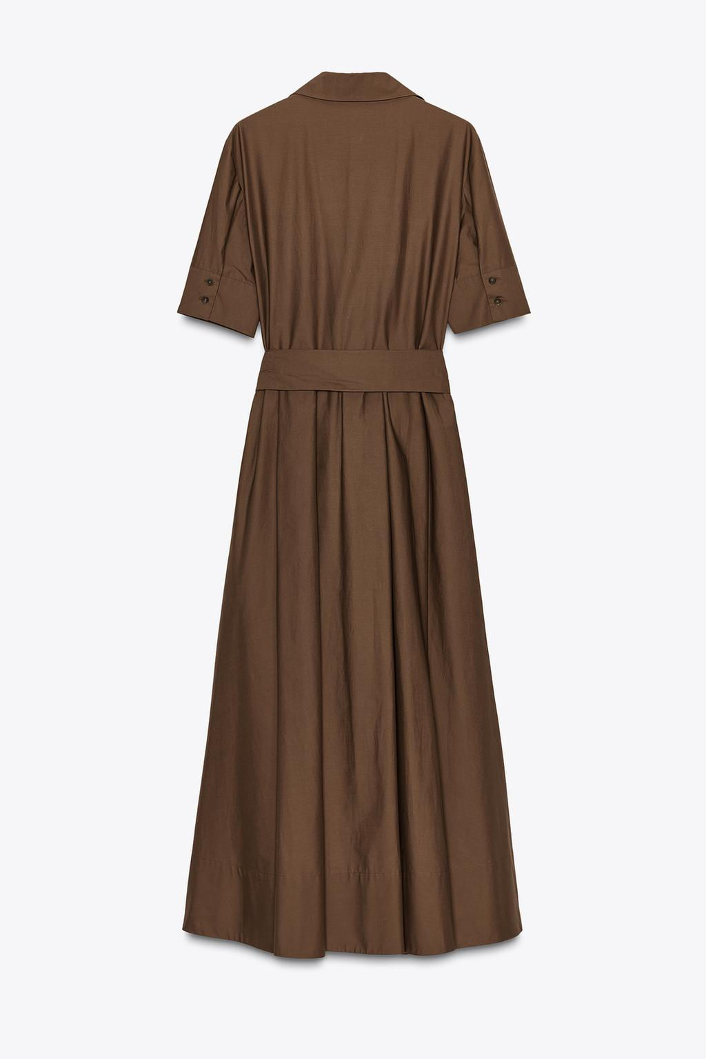 ZW COLLECTION POPLIN DRESS - Zara фото 8