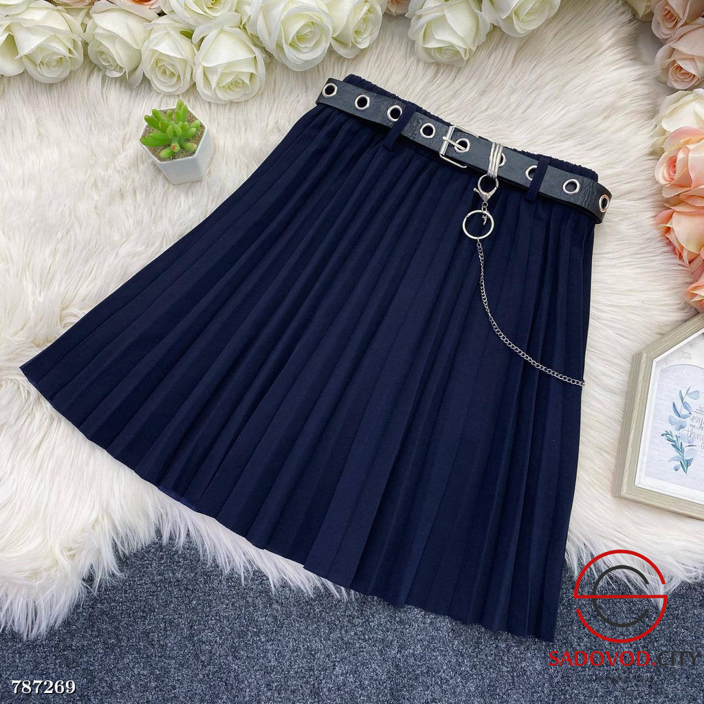 Женская мини юбка в складку