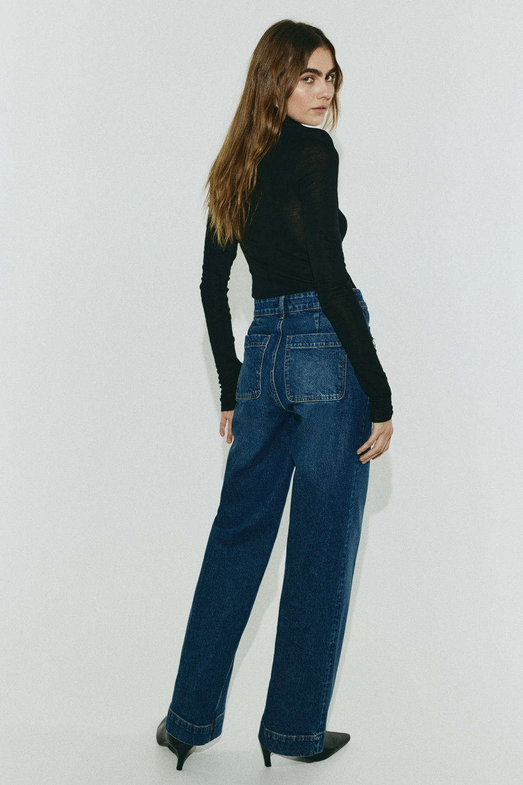 Straight High Jeans - H&m фото 6