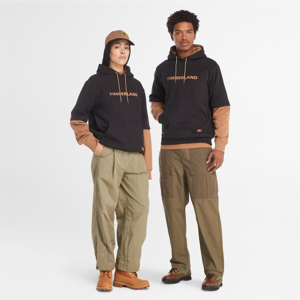 Толстовка Timberland Sweatshirt Embroidered Tree Back Hoodie Authentic fit черная