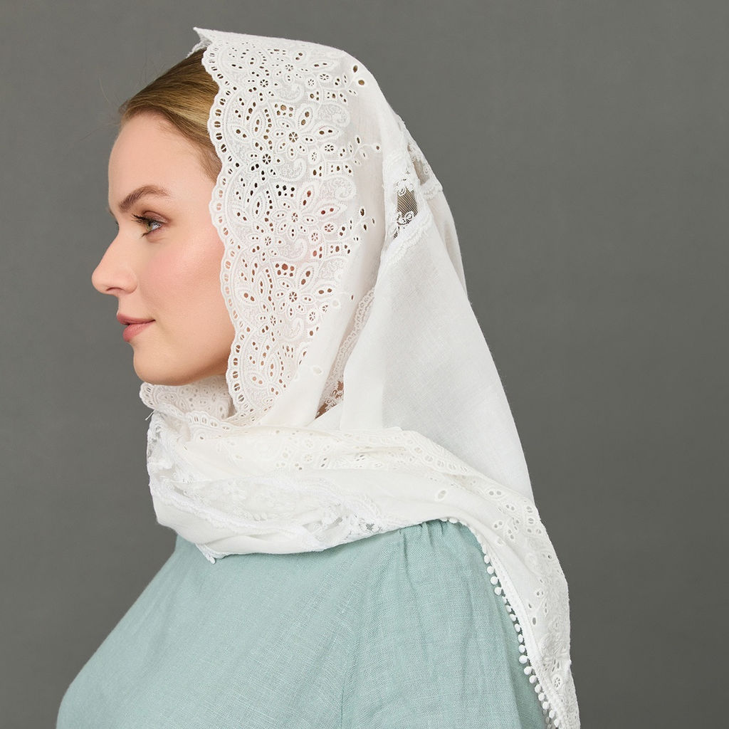 Косынка хлопковая Прованс - Мастерская ПОКРОВ фото 4