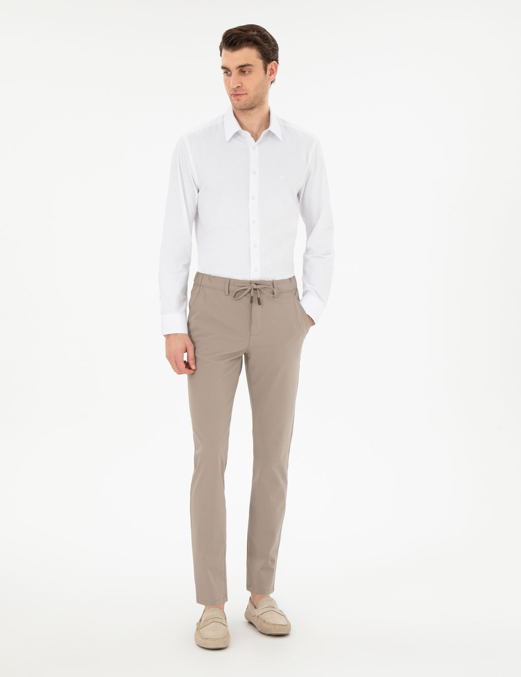 Vizon Slim Fit Esnek Jogger Kanvas Pantolon