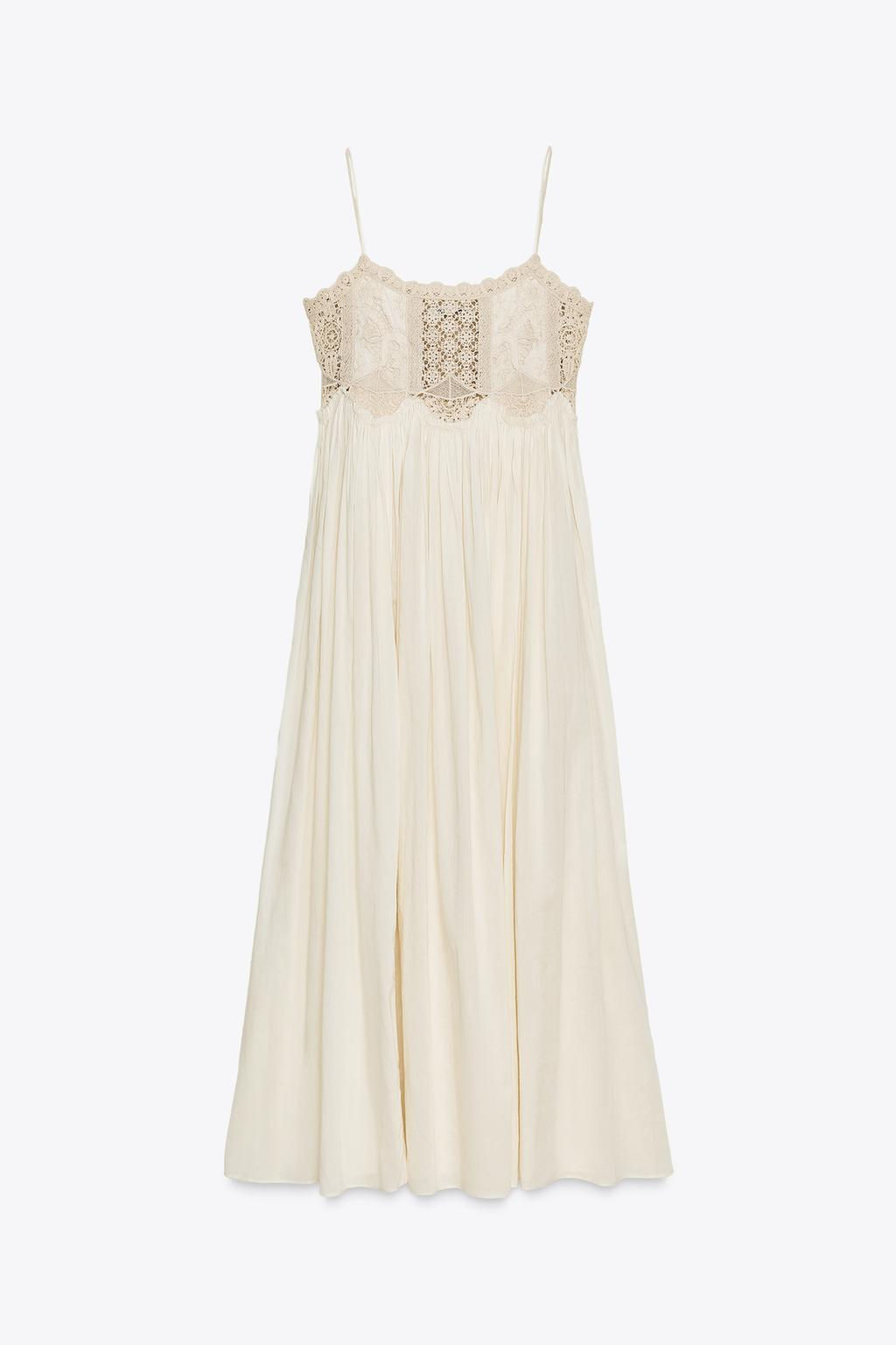 ZW COLLECTION CROCHET STRAPPY DRESS - Zara фото 6