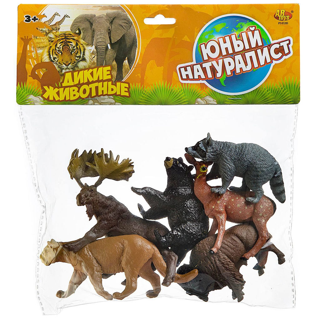 Игровой набор ABtoys Юный натуралист Фигурки диких лесных животных, 6 штук  фото 9