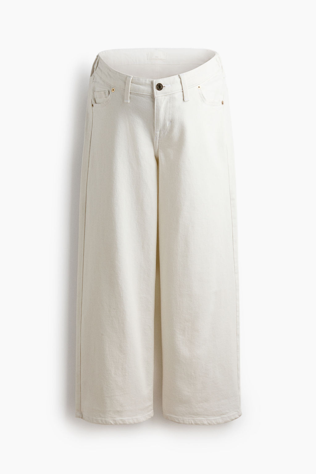 MAMA Wide Low Waist Ankle Jeans - H&m фото 4