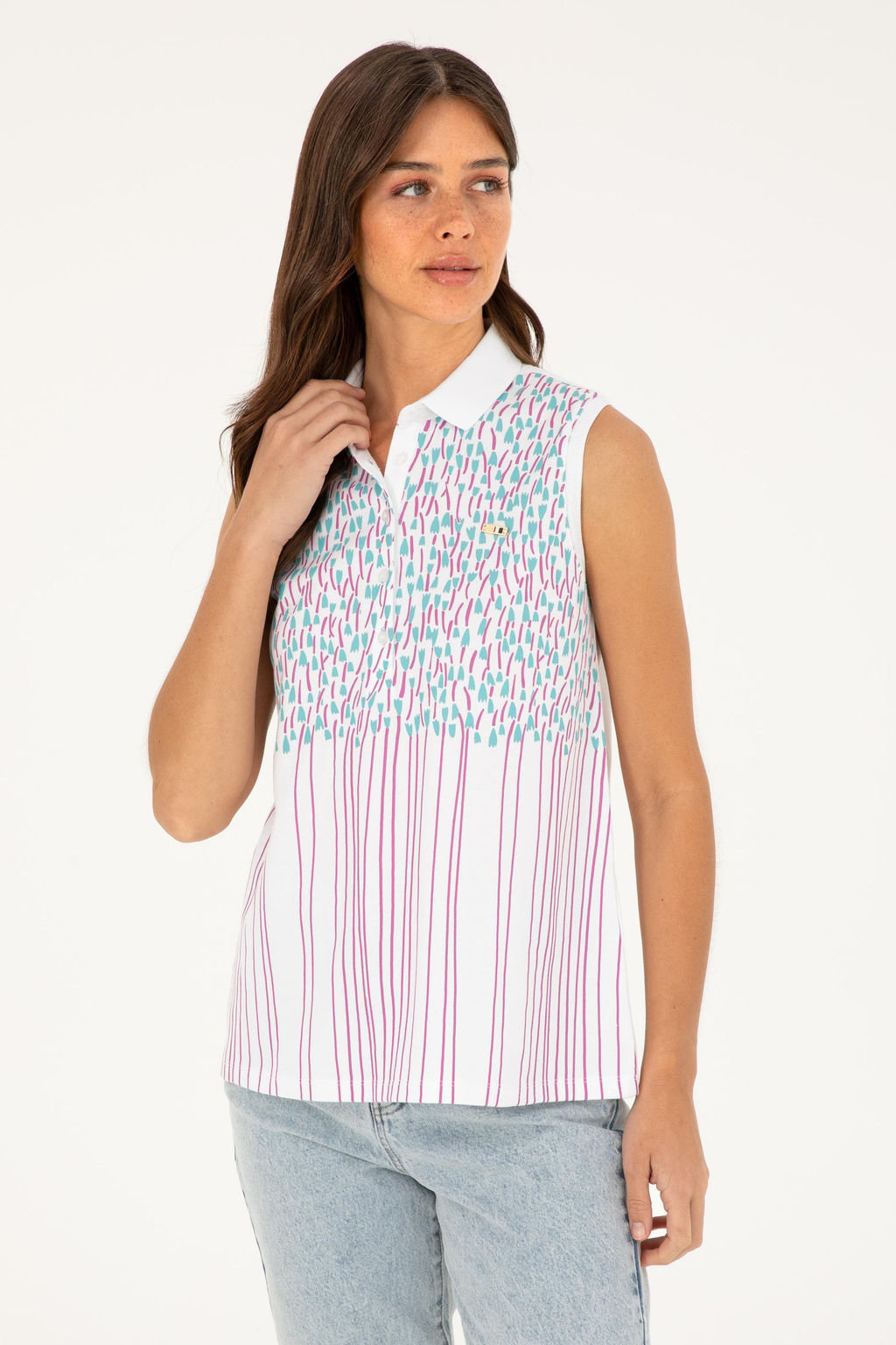 Женская белая футболка Неожиданная скидка в корзине - U.s. polo assn фото 8