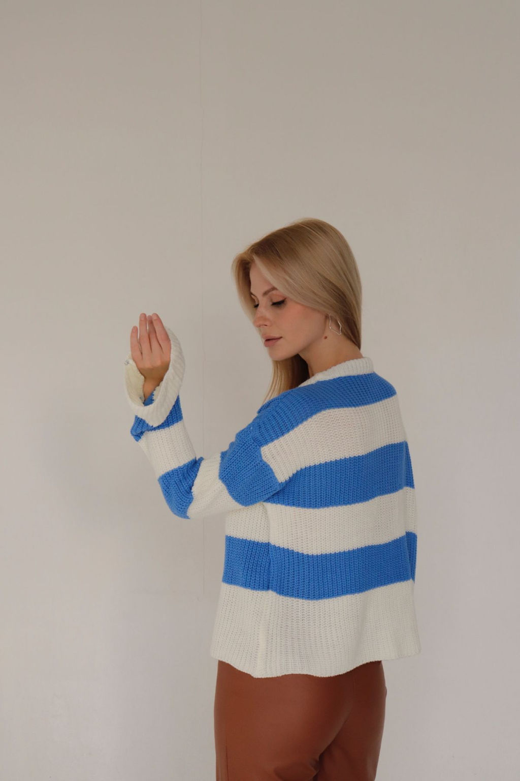 10413 Джемпер бело-голубой - Martichelli фото 22