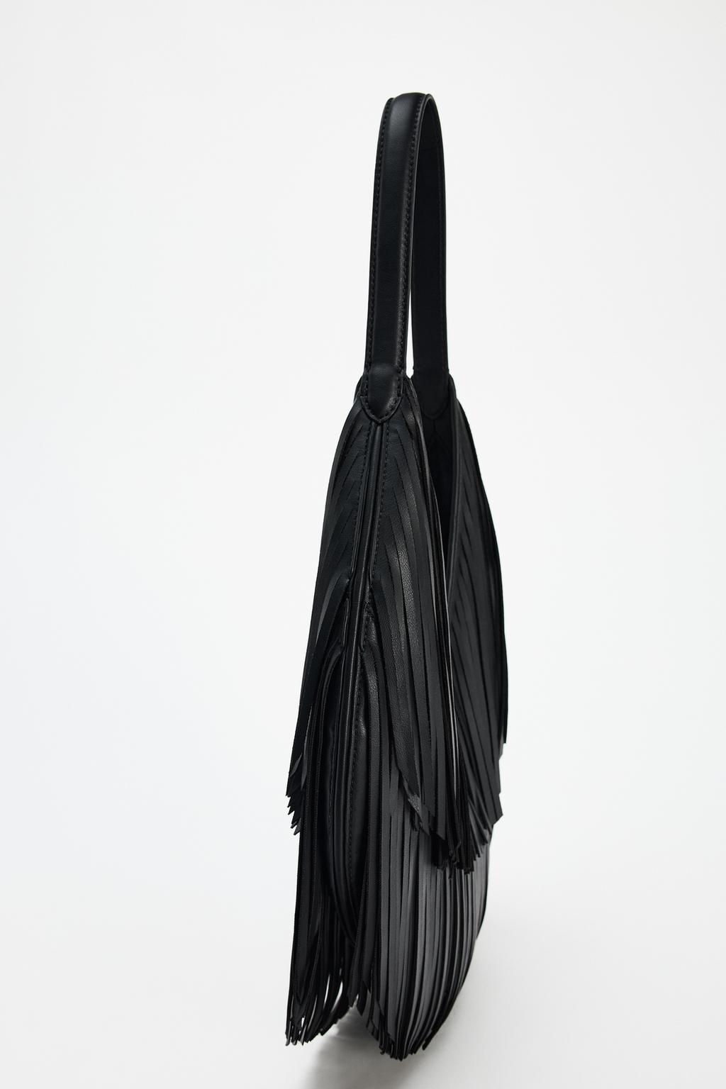 FRINGED TOTE BAG - Zara фото 10