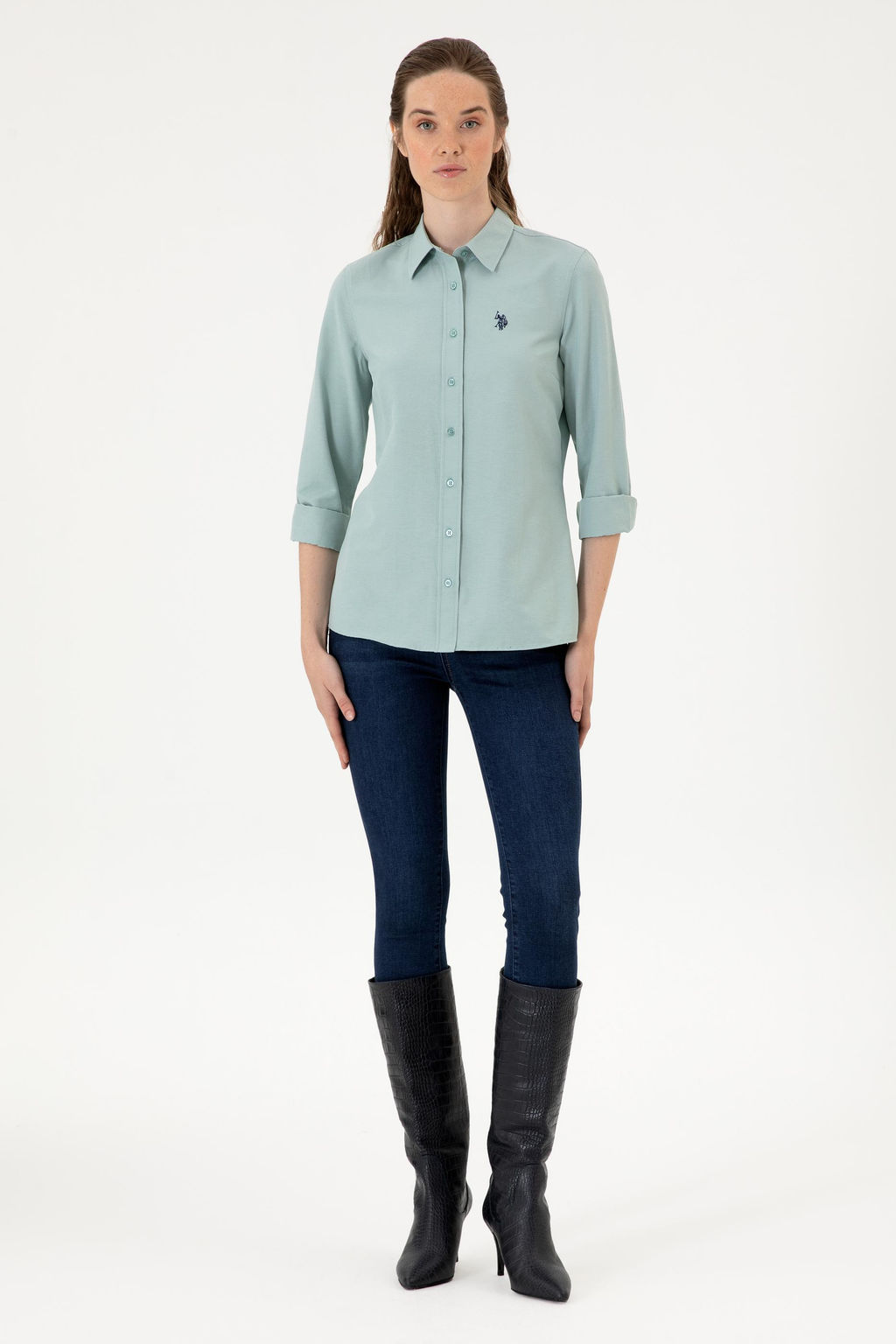 Kad_n Mint Uzun Kollu Basic G_mlek Sepette S_rpriz _ndirim - U.s. polo assn фото 4