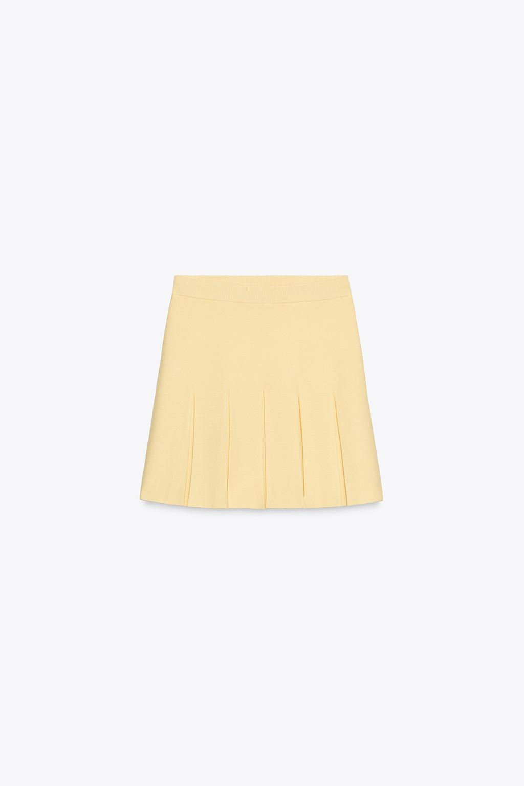 PLEATED KNIT MINI SKIRT - Zara фото 6